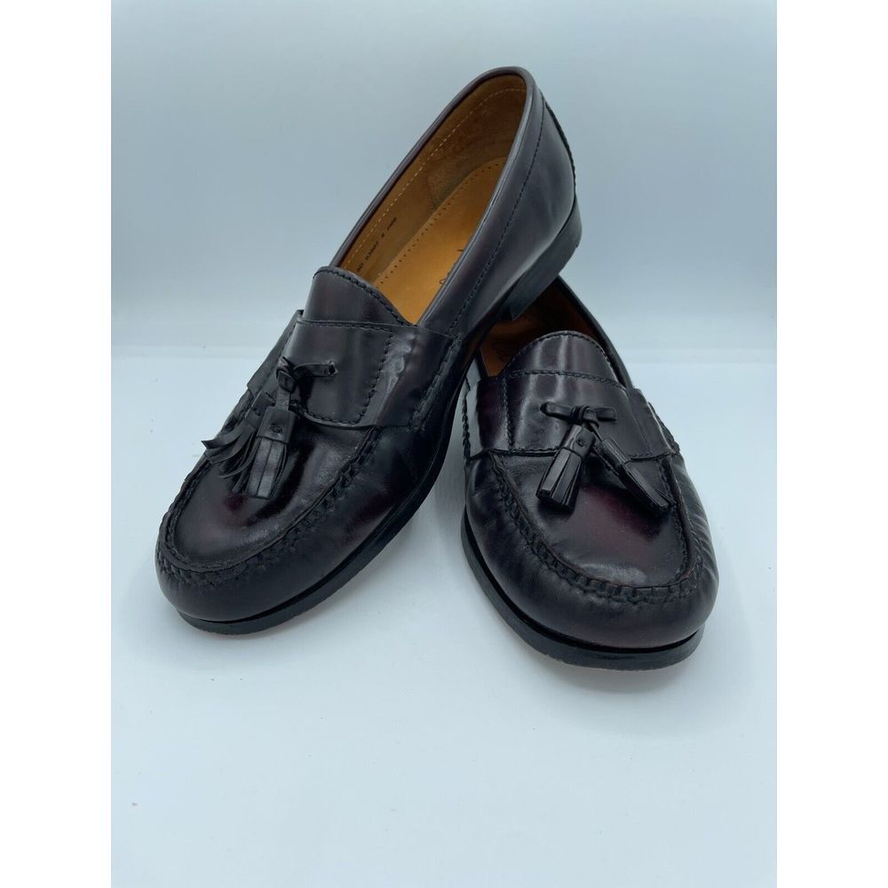 Cole Haan Men's Loafer Size 9 D Kiltie Tassel SlipOn Dress‎ Shoe Cordovan
